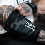 TUFF Power Series 7mm Elbow Sleeves (Black Camo)
