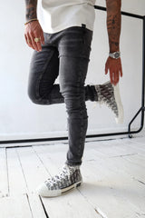 Capo Slim Fit Denim Jeans - Washed Black