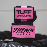 16" Villain Sidekick Wrist Wraps - Black & Pink