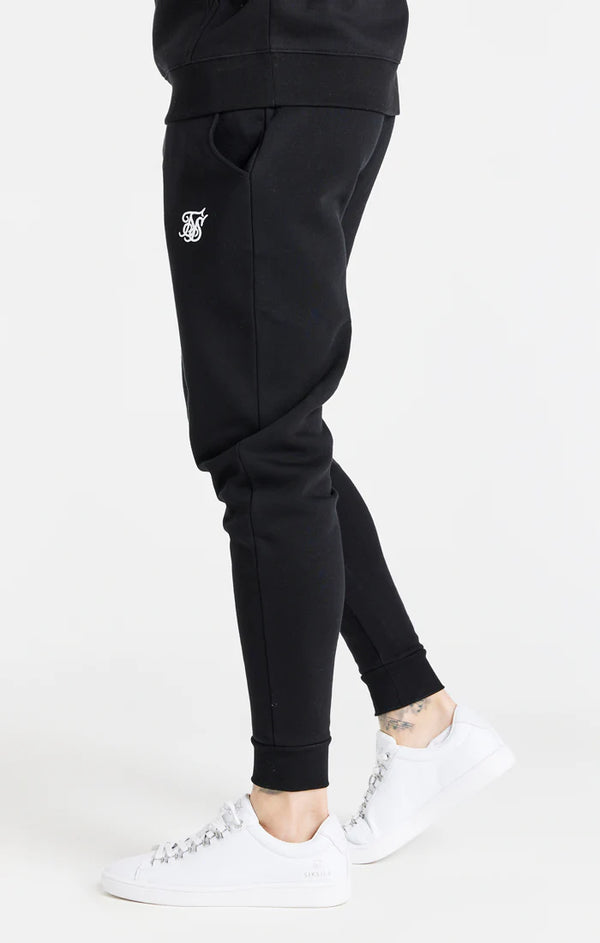 Black Essential Fitted Jogger