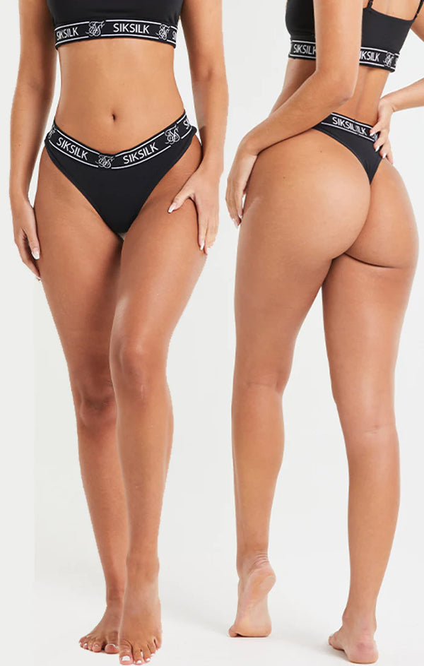 Black Pack Of 3 Thong